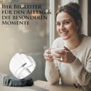 Vinani Damenring, 925 Sterling Silber – Schichten-Design mit 3 Ebenen, gebürstet und poliert, breites massives Band, handgefertigter zeitloser Schmuck für Damen, Größe 58 Modell 2RSC58 - 5