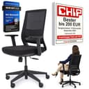 VALKENSTOL M2 Bürostuhl Ergonomisch Testsieger mit Einstellbarer Armlehne ohne Kopfstütze für maximale Bewegungsfreiheit, Rückenfreundliche Bürostühle, Schreibtischstuhl für Büro und Home Office Chair - 1