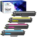 TN-247 TN-243 Compatible Toner for Brother TN247 TN243 for Brother HL-L3230CDW L3210CW DCP-L3550CDW DCP-L3510CDW HL-L3270CDW MFC-L3750CDW MFC-L3770CDW(With Chip) Black Cyan Yellow Magenta-4 pack - 1