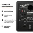 M-Audio BX4 BT - Casse Attive Monitor Bluetooth da Studio con woofer da 4,5” e 120 W di potenza per PC, musica, gaming, streaming, podcasting e Djing, Coppia - 5