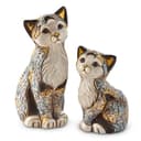 De Rosa Rinconada Gattino Calico Seduto Scultura in Ceramica - 2