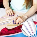 Bewudy Rotuladores de Tela Borrables por Calor, 4 Colores, Bolígrafos Con 20 Recambios para Costura, Telas y Sastres - 6