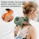 Massaggiatore Cervicale Schiena e Collo 4D con Calore 3 Modalità 2 Temperature Massaggiatore Elettrico Schiena e Collo Senza Fili 2000mAh Ricaricabile Portatile Neck Massager Regalo Donna Uomo - 3