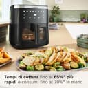 Bosch Serie 6 Friggitrice ad Aria MAF671B0, Air Fryer XXL, Capacità 7,2 L, 7 Programmi Preimpostati, Finestra sul Cestello Illuminata, Cottura Fino al 65%* Più Veloce, Nero - 2