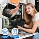 Ninja Heißluftfritteuse Silikonform für DZ400EU AF400EU AF451EU 9.5L, Airfryer Zubehör für Ninja Foodi Max Dual Zone, Air Fryer Silikon Einsatz Wiederverwendba, Silikon Einlagen für Airfryer (2 Stück) - 8