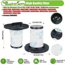 Rebirthcare ZR009007 Filter für Rowenta X-Force Flex 11.60/12.60/14.60/15.60 Akku-Staubsauger Ersatzfilter (9007-2pcs) - 6