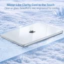 MOSISO Cover Compatibile con MacBook Air 15 Custodia M5 M4 M3 M2 2026-2023 A3448 A3241 A3114 A2941, Cover per Macbook Air 15 Pollici M5 M4 M3 M2&Copritastiera&Pellicola&Coaster, Cristallino - 8