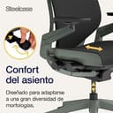 Steelcase Gesture, silla de oficina ergonómica con brazos 360º, sujeción lumbar y reposa cabeza regulables Ónix; Fabricado en Europa - 6