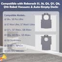 12 Bolsa para Polvo para Roborock S8+/S8 Pro Ultra/S7 MaxV Ultra/Q7 Max+/Q8 Max+/Q5 Pro+/Q5 Max+/Q10 X5+/S5+, Q7 M5+/L5+ Aspiradora Robot, Bolsas de Repuesto 3,6 L - 2