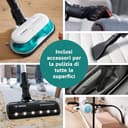 Bosch Unlimited 7 ProHygienic Aqua BCS71HYG2 Scopa Elettrica Lavapavimenti 2 in 1 Senza Fili, Spazzola DynamicAqua 2in1, Spazzola Tradizionale, Bianco - 14