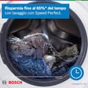 Bosch WGB24402IT Serie 8 Lavatrice smart a carica frontale, 9 kg, 1400 giri, Efficienza energetica A -50%, motore inverter con 10 anni di garanzia, riduce le pieghe, Bianco, 60 Cm - 10