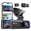 REDTIGER Dashcam Auto Vorne Hinten 4K/2,5K mit STARVIS 2, Dash Cam Auto Kamera 3,18" IPS-Bildschirm, kostenlose 128-GB-Karte,5.8GHz WiFi, GPS, 170°Weitwinkel WDR, Unterstützt 512 GB Max(F7NP) - 1
