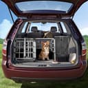 CADOCA® Trasportino Cani XL 89x70x51cm Richiudibile Alluminio Impermeabile Box Auto Cagnolini - 8