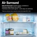 Haier 2D 60 Serie 5 Pro, Frigorifero combinato No Frost 60 cm Classe A con Air Surround, My Zone e Humidity Zone, 409 L, A×P×L 205×66,7×59,5 cm, Inox Scuro – HDPW5620ANPD - 6