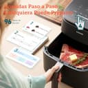 Cosori Freidora de Aire Turbo Blaze 6L, Freidora sin Aceite 9 en 1, Temporizador 1min-24H, 30°C a 230°C, Motor DC silencioso, con 9 funciones 5 velocidades, Recetario incluido, apto para lavavajillas - 7