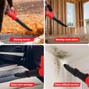 Soplador de Hojas a Batería 21V con 4.0Ah Batería,6 Velocidades Ajustables, 20000RPM, Pantalla LCD y Correa, Soplador de Aire Potente para Jardín, Patio, Caminos y Garaje - 7