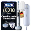 Oral-B iO Series 10 Elektrische Zahnbürste — Electric Toothbrush, Inkl. 1 Aufsteckbürste, iOSense, Lade-Reise-Etui — 7 Putzmodi für Zahnpflege, Zahnbürste Elektrisch, Designed by Braun, Weiß - 1