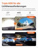 VANTRUE N4 Pro S 4K Dashcam Auto STARVIS 2, 3 Kanal Dash Cam 4K +1080P+1440P mit GPS, Dashcam Vorne Innen Hinten 5GHz WiFi, Parküberwachung 24H, Sprachsteuerung, IR Nachtsicht, LTE Optional - 4