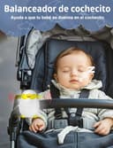 Robofun Baby Rocker, Mecedora automática para Cochecito - portátil, Mecedora suave, temporizador de 30/60/90 minutos, carga USB-C, 3 ajustes de intensidad - Apta para todos los cochecitos - 2