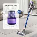 3 Piezas Filtro para Dyson V11,Filtro para Dyson V15 V11 SV14 SV17SV22 Detect Animal Absolute Extra Pro Torque Drive Vacuum,Con un cepillo de limpieza，Reemplazo de filtro de aspiradora #970013-02 - 2