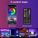 Enteenly Striscia LED TV 3 m, Striscia luminosa Retroilluminazione TV 40-65in, 5050 RGB USB con Telecomando Multicolore FAI DA TE Ritmo Musicale Striscia LED Controllato da APP per HDTV Monitor - 3