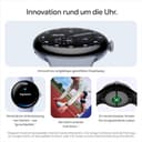 Google Pixel Watch 4 (41 mm) – Android-Smartwatch mit gewölbtem Display und Fitness-Tracking und Unterstützung von Gemini – Aluminiumgehäuse in Matte Black – Sportarmband in Obsidian – LTE - 6