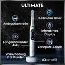Oral-B iO Series 10 Elektrische Zahnbürste — Electric Toothbrush, Inkl. 1 Aufsteckbürste, iOSense, Lade-Reise-Etui — 7 Putzmodi für Zahnpflege, Zahnbürste Elektrisch, Designed by Braun, Weiß - 4