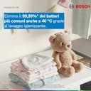 Bosch WGB24402IT Serie 8 Lavatrice smart a carica frontale, 9 kg, 1400 giri, Efficienza energetica A -50%, motore inverter con 10 anni di garanzia, riduce le pieghe, Bianco, 60 Cm - 8