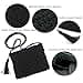 oukesin Bolso de hombro pequeño con borlas hechas a mano de macramé de algodón para mujer, 041Negro - 3