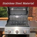 GFTIME 66044 65,4cm Grill Warmhalterost Edelstahl für Weber Genesis II E-310, II E-315, II E-330, II E-335, II S-310, II S-335 (ab 2017), Edelstahl Grillrost für Webe Genesis II 300, 1 Packung - 8