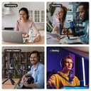 COMICA EJoy Uni Pro Kabellos USB Mikrofon PC, Gaming Mikrofon für Streaming Podcast Studio, PS4/PS5/MAC, Microphone Pc mit Geräuschunterdrückendes, RGB-Steuerung, Stummschaltung, Gain Regler-Black - 8