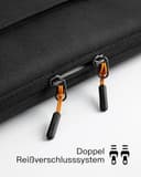 Inateck 360° Schutz Laptoptasche, Kompatibel mit 14 Zoll MacBook M1/M2/M3/M4/M5 Pro/Max 2021-2025, Laptop Hülle mit Zubehör Tasche, Schwarz - 6