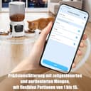 WLAN Smart Haustierfutterautomat mit Dual-Kamera & Doppel-Napf – 6L Automatischer Futterspender für 2 Katzen, App-Steuerung, Zwei-Wege-Audio - 3