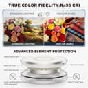 Yeelight Smart Deckenleuchte, Deckenleuchten LED Deckenlampe Close-to-Ceiling Lights 23W 1500 Lumen, 2700K-6500K Dünn, Kompatibel mit Alexa Dimmbar für Wohnzimmer Schlafzimmer Küche Weiß 32cm - 6