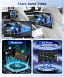 DAB Double Din Car Stereo with Apple Carplay Wireless Android Auto, Hodozzy 7" HD IPS Touchscreen 2 Din Car Radio with Bluetooth 5.2 EQ FM SWC Reversing Camera+USB/TF Card/Aux Ports+Frame - 6