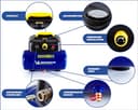 Michelin Compressore d'Aria Portatile MBL6, Compressore Aria Oil-Free da 6 Litri, Manometro Integrato, Pressione Massima 8 Bar, Potenza 1.5 CV - 3