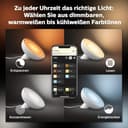 Philips Hue White & Color Ambiance Bloom Tischleuchte (500 lm), dimmbare Tischleuchte für das Hue Lichtsystem mit 16 Mio. Farben, smarte Lichtsteuerung über Sprache oder App, weiß - 6