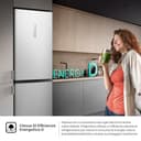 Hisense RB390N4CCD1 Frigorifero Combinato Total No Frost, Inox, 1.86x60cm, Classe D, 304L - 4