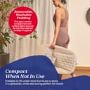 Chicco Zen Wave Rocker con movimento a dondolo naturale, adatto dalla nascita fino a 9 kg, barra giocattolo staccabile con 3 giocattoli, pieghevole compatta e sottile, in legno, grigio - 5