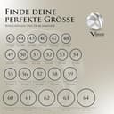 Vinani Damenring, 925 Sterling Silber – breites 3-Band-Design mit mattierter und polierter Oberfläche, handgefertigter zeitloser Schmuck für Frauen, stilvoll und elegant, angenehmer, Größe60 RDB60 - 7