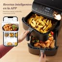 Cosori Turbo Tower Freidora de Aire Grande 10,8 Litro, Cavidad Metálica, 50% Ahorra de Espacio, 2630W y Más Rápida, Air Fryer Doble Cesta Vertical, 6 Funciones, Máx 12 Personas, Fácil de Limpiar - 8