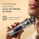 Philips i9000 Prestige Ultra, Afeitadora Eléctrica Hombre, Máquina de Afeitar Barba Seco y Húmedo, SkinIQ Pro, Base de Carga, Recargable, Estuche, Centro de limpieza, Recortador, Naricero, XP9404/38 - 4
