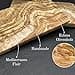 Personalised Olive Wood Chopping Board - Rectangular Wooden Board with Engraving (30 x 15 cm) - 3