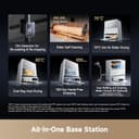 dreame Aqua10 Ultra Roller Complete Robot Vacuum Cleaner with Mop, 30,000Pa, Clears 8cm Obstacles, Roller Self-Cleaning, Carpet Protection, Auto-Empty,100% Detangling, Avoids 240+ Objects, White - 10