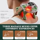 Massaggiatore Cervicale Schiena e Collo 4D con Calore 3 Modalità 2 Temperature Massaggiatore Elettrico Schiena e Collo Senza Fili 2000mAh Ricaricabile Portatile Neck Massager Regalo Donna Uomo - 2