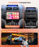 DAB/DAB+ 7 Inch Touchscreen 2 Din Car Radio Wireless Carplay Android Auto Double Din Car Stereo Head Unit Mirror Link, Bluetooth, FM, EQ SWC/USB/TF/AUX/Backup Camera - 8