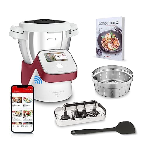 Moulinex Robot da cucina, Ricette illimitate, Touch Screen, Istruzioni e tutorial passo passo, 17 modalità operative, I-Companion Touch XL HF934510