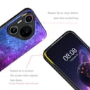DOMAVER Case for Huawei P70 Pro, Huawei P70 Pro+ Case Slim Fit Glow in The Dark Hybrid Hard PC Shockproof Drop Protective Girls Women Men Phone Cover for Huawei P70 Pro/P70 Pro+, Blue Nebula - 5