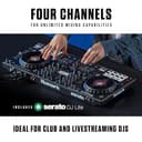 Numark NS4FX Controladora DJ de 4 Canales, Jog Wheels Táctiles Con Pantallas, Pads y Efectos, Salidas Cabina y Principal, y Serato DJ Lite Incluido - 2