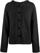 WINARA Cárdigan de Punto para Mujer, otoño e Invierno, cárdigans para Mujer, Suelto, Suave, suéter con Capucha, Ligero Frente Abierto (FR/ES, Letras, L, Regular, Regular, Blanco) - 6